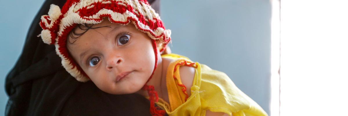 A child and her mother in Gaza